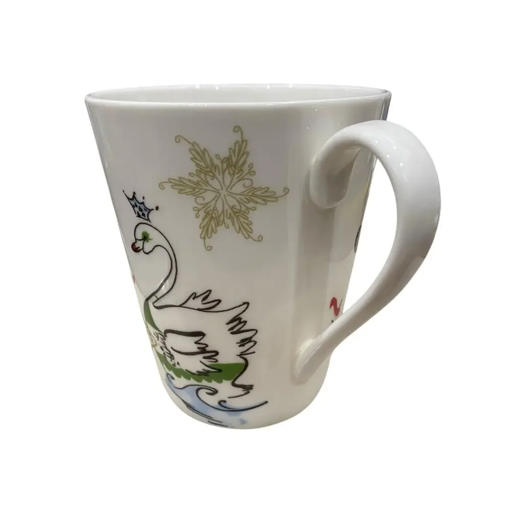 ONE Lenox Porcelain Mug - “12 Days of Christmas” (Days 7, 8, 9) Replacement Cup